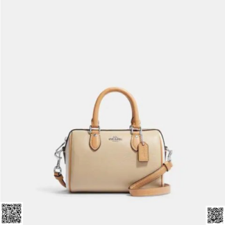 美國代購正品 Coach Mini Rowan 拼色酒桶包