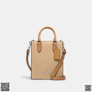 美國代購正品 Coach North South Mini拼色迷你托特包