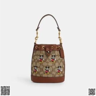 美國代購正品 Disney X Coach Mini Dempsey 老花米奇托特包