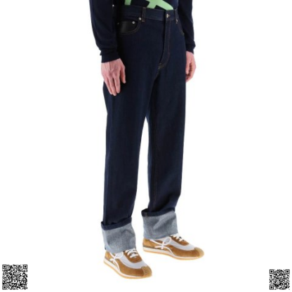 美國代購正品 Loewe Fisherman 翻麵牛仔褲