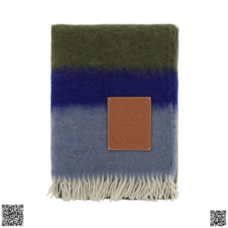 美國代購正品 Loewe multicolored striped 馬海毛羊毛圍巾
