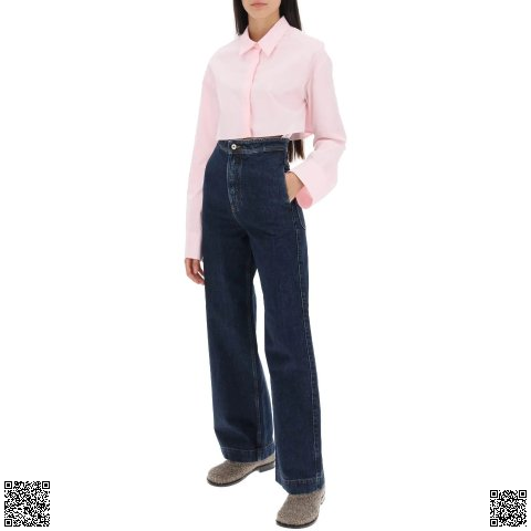 美國代購正品 Loewe 闊腿牛仔褲