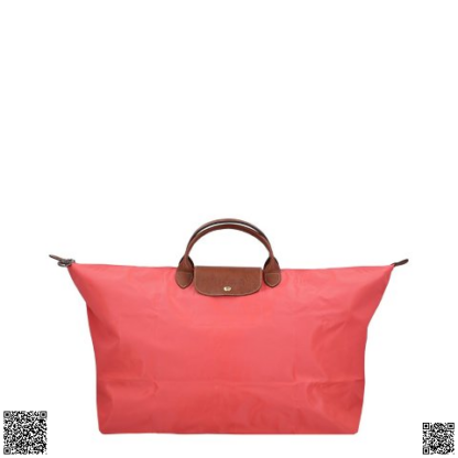 美國代購正品 Longchamp 西瓜紅尼龍餃子包
