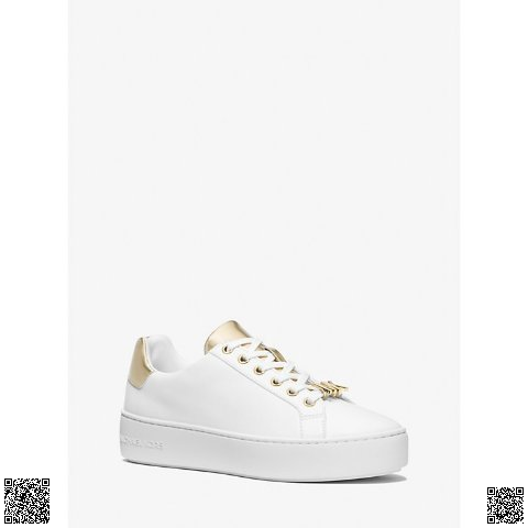 美國代購正品 Michael Kors 厚底金尾小白鞋