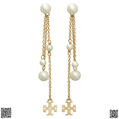 美國代購正品 Tory Burch 珍珠耳飾