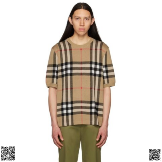 美國代購正品 Burberry Beige Check 羊毛T恤