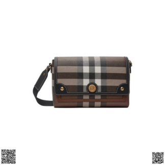 美國代購正品 Burberry Brown Check 郵差包