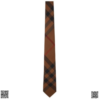 美國代購正品 Burberry Brown Chec領帶