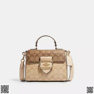 美國代購正品 Coach Morgan 老花手提包