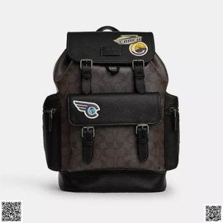 美國代購正品 Coach 老花雙肩包