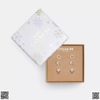 美國代購正品 Coach 耳釘禮盒