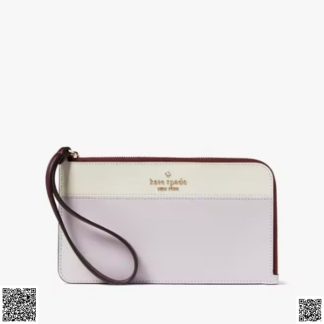 美國代購正品 Kate Spade Lucy Medium L-Zip 香芋紫拼色手拿