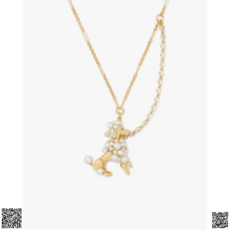 美國代購正品 Kate Spade 珍珠氣球狗項鏈