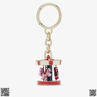 美國代購正品 Kate Spade 鏇轉木馬 鑰匙鏈