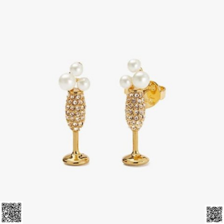 美國代購正品 Kate Spade 香檳珍珠耳釘