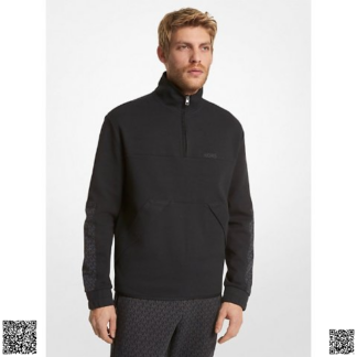美國代購正品 Michael Kors Logo 半拉鏈高領衛衣