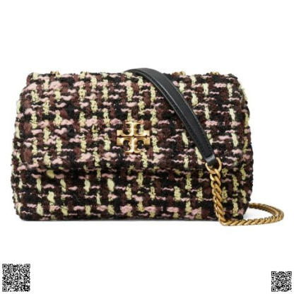 美國代購正品 Tory Burch Kira 花呢鏈條包小號
