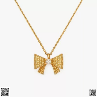 美國代購正品 蝴蝶結水鑽項鏈