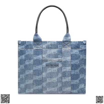 美國代購正品 Balenciaga BB monogram 牛仔托特包