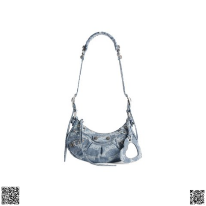 美國代購正品 Balenciaga Le Cagole XS 牛仔單肩包