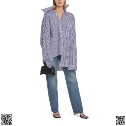 美國代購正品 Balenciaga 不對稱襯衫