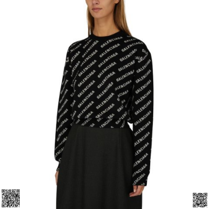 美國代購正品 Balenciaga 圓領logo毛衣