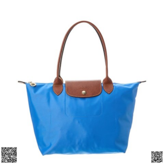 美國代購正品 Longchamp 海藍色尼龍餃子包