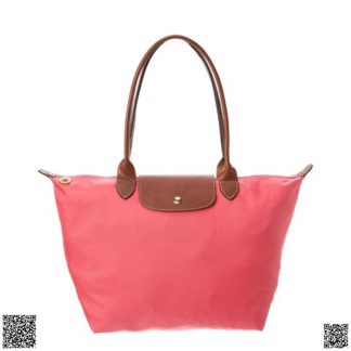 美國代購正品 Longchamp 西瓜紅尼龍餃子包