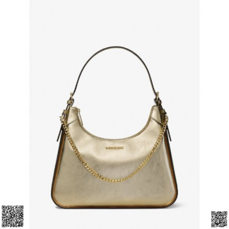 美國代購正品 Michael Kors Wilma 大號金屬色hobo包