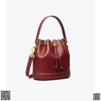 美國代購正品 Tory Burch EXCLUSIVE- LEATHER 巧剋力色水桶包
