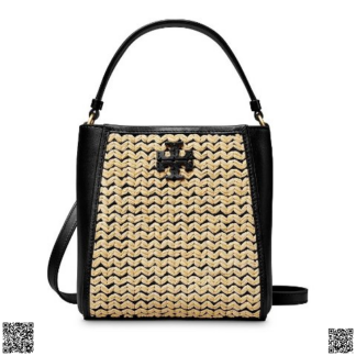 美國代購正品 Tory Burch McGraw Raffia 水桶包