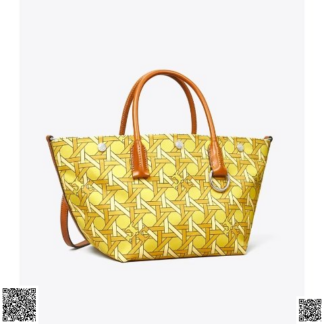 美國代購正品 Tory Burch SMALL CANVAS 小號編織印花斜挎托
