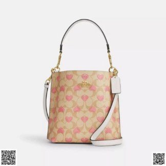 美國代購正品 Coach 愛心水桶包