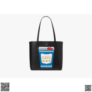 美國代購正品 Kate Spade 咖啡杯印花托特包