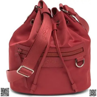 美國代購正品 Longchamp 大紅色水桶包