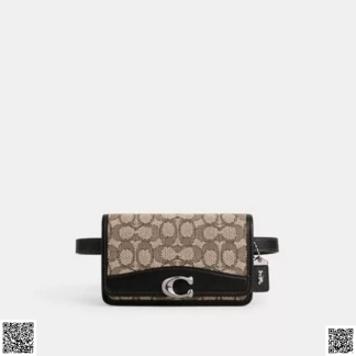 美國代購正品 Coach Bandit 提花斜挎腰包
