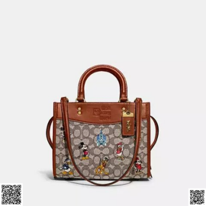 美國代購正品 Coach Disney閤作款 Rogue 25 單肩包