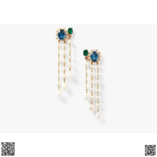 美國代購正品 Kate Spade 彩鑽流蘇耳飾