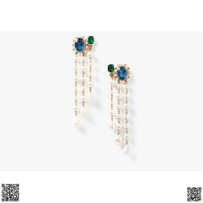 美國代購正品 Kate Spade 彩鑽流蘇耳飾