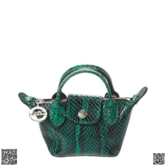 美國代購正品 Longchamp 超小號鰐魚壓紋餃子包