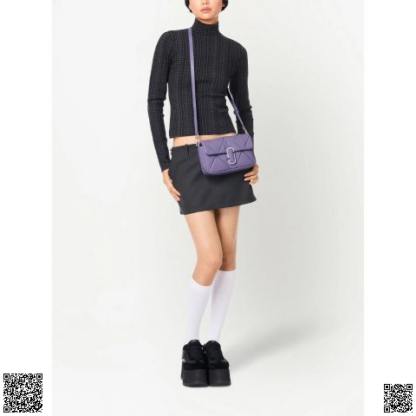 美國代購正品 Marc Jacobs 香芋紫格紋單肩包