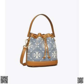 美國代購正品 Tory Burch 單寜水桶包