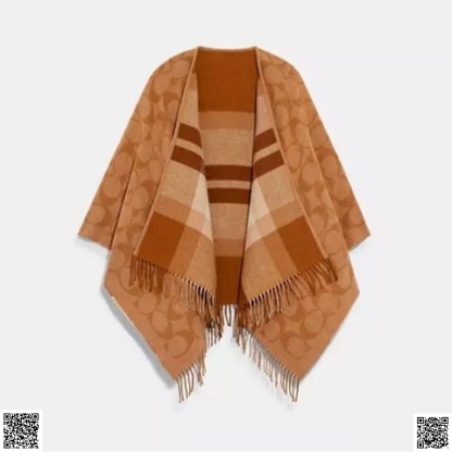 美國代購正品 Coach 雙麵披肩