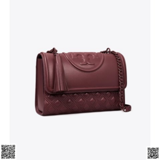 美國代購正品 Tory Burch FLEMING 紅棕色單肩包