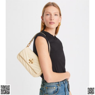 美國代購正品 Tory Burch KIRA 小號杏仁白單肩包