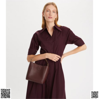 美國代購正品 Tory Burch MCGRAW 小號斜挎水桶包